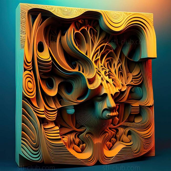 3D model psychedelic (STL)